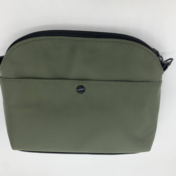 IHKWIP Triple Zip Crossbody w/ Removable Card Case Green Military Olive - Picture 11 of 11